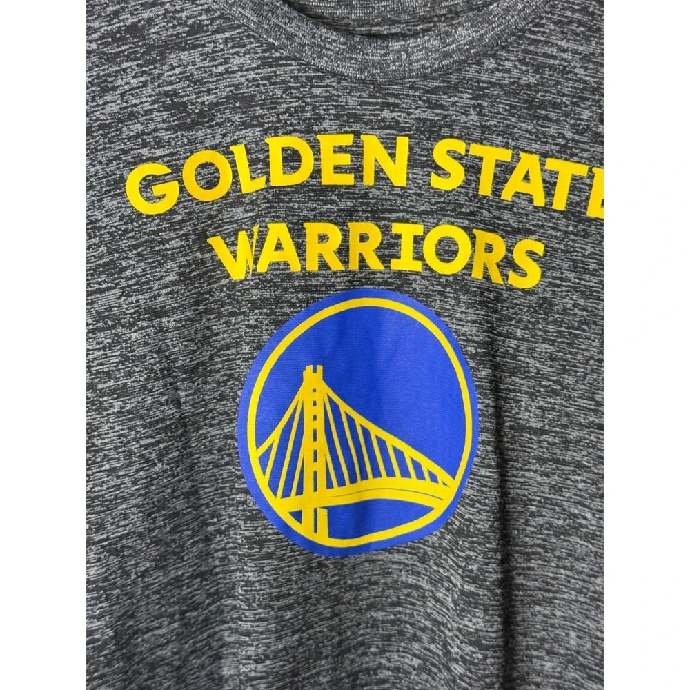 NBA Golden State Warriors Long Sleeve Shirt Youth L Gray Graphic